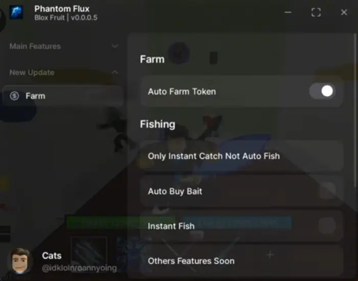Phantom Flux Blox fruit script